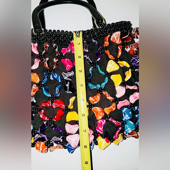 Handmade Beaded African Hobo Handbag | EUC | Completely Made & Sowed by Hand - Picture 10 of 14